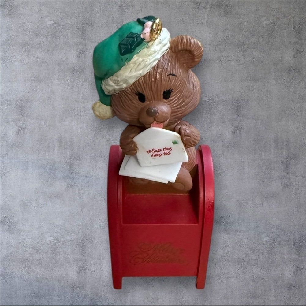 Trim A Home 1992 Bear on Post Office Box Christmas Ornament